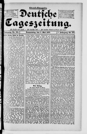 Deutsche Tageszeitung vom 03.05.1900