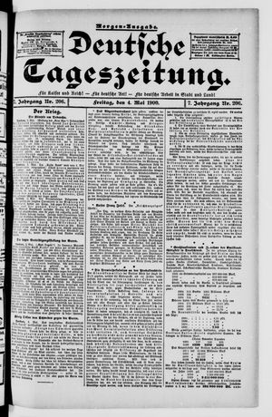 Deutsche Tageszeitung on May 4, 1900