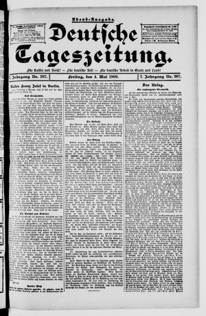 Deutsche Tageszeitung on May 4, 1900