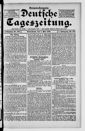 Deutsche Tageszeitung vom 05.05.1900