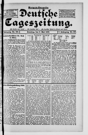 Deutsche Tageszeitung on May 6, 1900