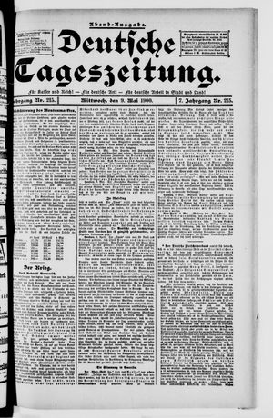 Deutsche Tageszeitung vom 09.05.1900