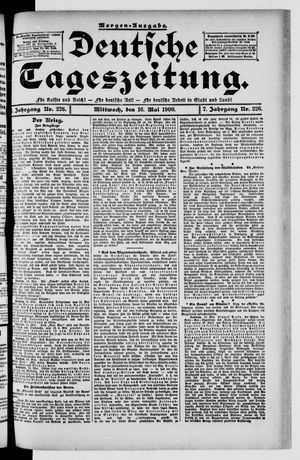 Deutsche Tageszeitung vom 16.05.1900