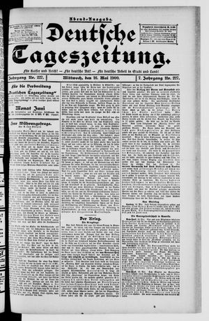 Deutsche Tageszeitung vom 16.05.1900