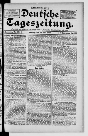 Deutsche Tageszeitung on May 18, 1900