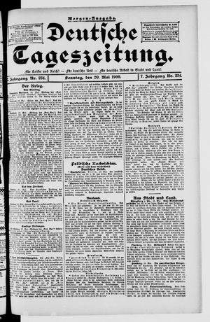 Deutsche Tageszeitung vom 20.05.1900