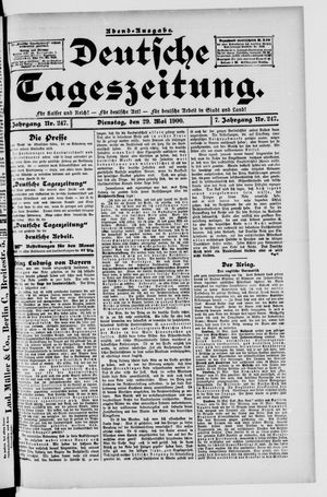 Deutsche Tageszeitung on May 29, 1900
