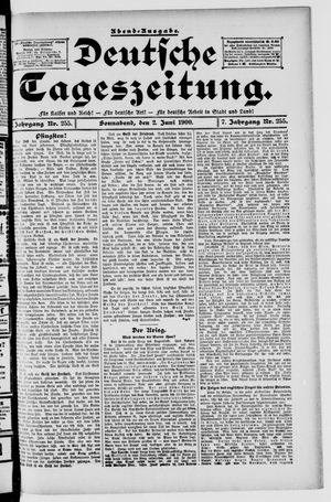 Deutsche Tageszeitung vom 02.06.1900