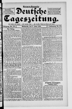 Deutsche Tageszeitung vom 06.06.1900