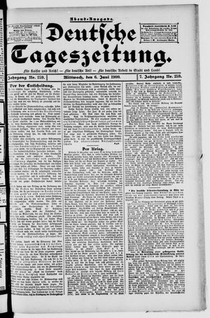 Deutsche Tageszeitung vom 06.06.1900