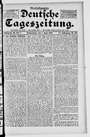 Deutsche Tageszeitung vom 07.06.1900