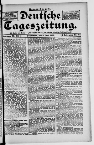 Deutsche Tageszeitung on Jun 9, 1900