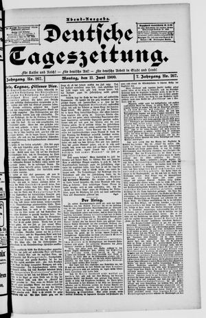 Deutsche Tageszeitung on Jun 11, 1900