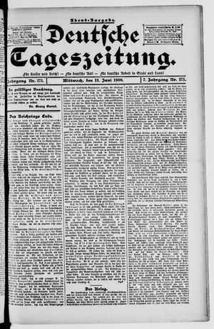 Deutsche Tageszeitung vom 13.06.1900