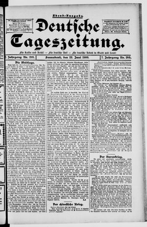 Deutsche Tageszeitung on Jun 23, 1900