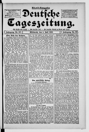 Deutsche Tageszeitung vom 04.07.1900