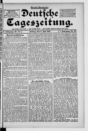 Deutsche Tageszeitung on Jul 6, 1900
