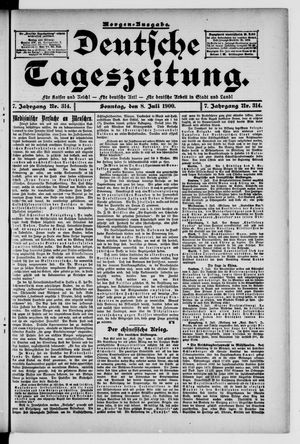 Deutsche Tageszeitung vom 08.07.1900
