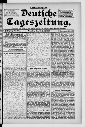Deutsche Tageszeitung vom 10.07.1900