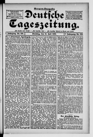 Deutsche Tageszeitung on Jul 15, 1900