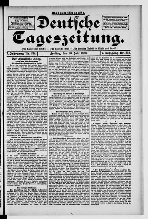 Deutsche Tageszeitung vom 20.07.1900