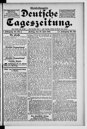 Deutsche Tageszeitung vom 20.07.1900