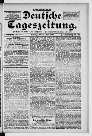 Deutsche Tageszeitung on Jul 23, 1900