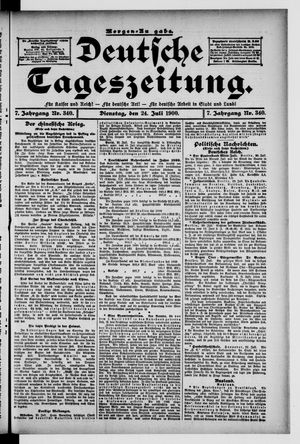 Deutsche Tageszeitung vom 24.07.1900