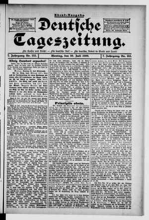 Deutsche Tageszeitung vom 30.07.1900