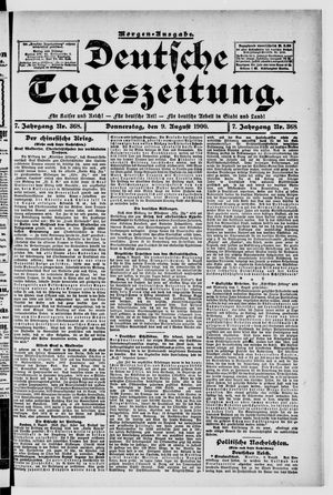 Deutsche Tageszeitung vom 09.08.1900