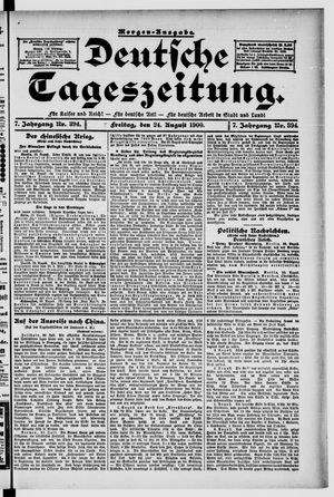 Deutsche Tageszeitung vom 24.08.1900