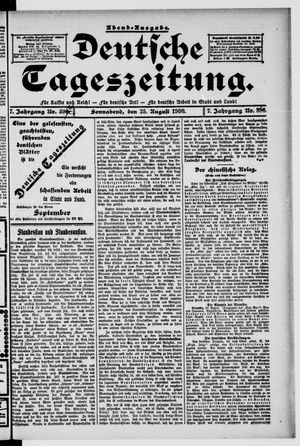 Deutsche Tageszeitung vom 25.08.1900