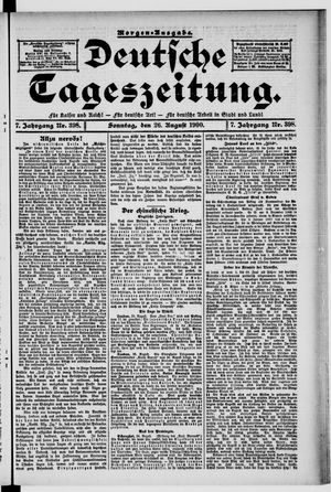 Deutsche Tageszeitung vom 26.08.1900