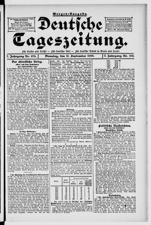 Deutsche Tageszeitung vom 11.09.1900