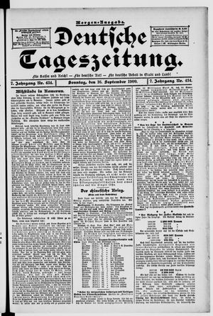 Deutsche Tageszeitung vom 16.09.1900