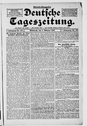 Deutsche Tageszeitung vom 03.10.1900