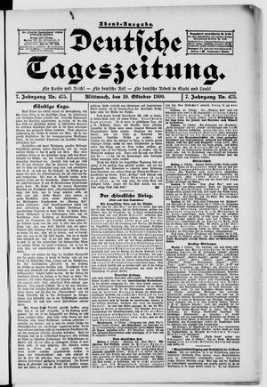 Deutsche Tageszeitung vom 10.10.1900