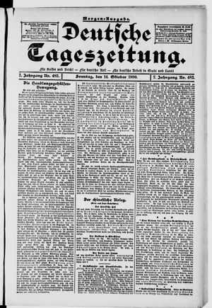 Deutsche Tageszeitung vom 14.10.1900