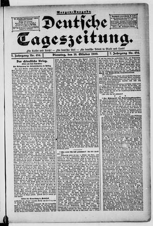 Deutsche Tageszeitung vom 16.10.1900