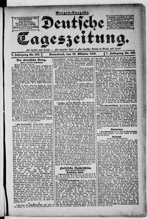 Deutsche Tageszeitung vom 20.10.1900