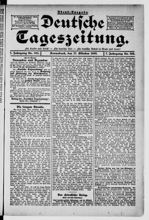 Deutsche Tageszeitung on Oct 27, 1900
