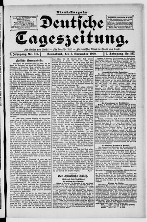 Deutsche Tageszeitung on Nov 3, 1900