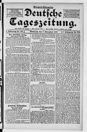 Deutsche Tageszeitung vom 07.11.1900