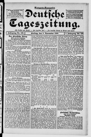 Deutsche Tageszeitung vom 09.11.1900