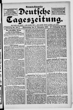 Deutsche Tageszeitung on Nov 15, 1900
