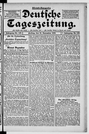 Deutsche Tageszeitung on Nov 23, 1900