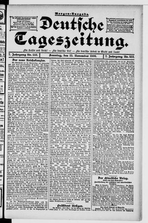 Deutsche Tageszeitung vom 25.11.1900