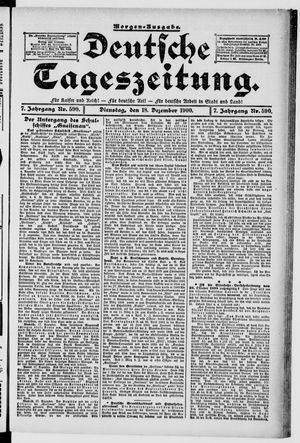 Deutsche Tageszeitung vom 18.12.1900