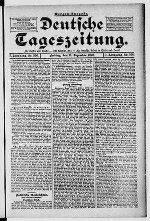 Deutsche Tageszeitung vom 21.12.1900