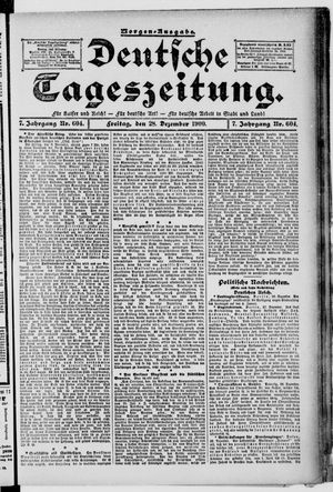 Deutsche Tageszeitung vom 28.12.1900